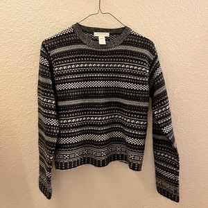 90s Jones New York Petite Pullover Sweater 🐈‍⬛❄️